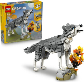 LEGO® Creator 3 v 1 31393 Creator 3 v 1 Lesní zvířata: Šedý vlk - LEGO® Creator