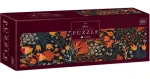 INTERDRUK Panoramatické puzzle Květinový vzor