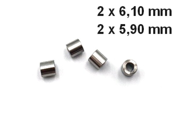 Solidify3D Sada 4 kusů distančních podložek D6/D3/L6 MK3S 2x5,9 a 2x6,1 mm