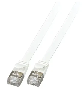 EFB Patch kabel plochý Cat6A U/FTP šedá / Patch kabel / 1,5 m / RJ-45 / PVC (K5545GR.1,5)