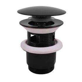 RAV Slezák - Výpusť umyvadlová CLICK-CLACK 5/4", Černá - matná MD0784CMAT MD0784CMAT