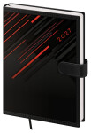 Týdenní diář 2027 Helma A5 Tone s magnetem červený