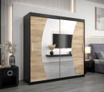 Šatní skříň Abi W0 Barva korpusu: Dub Sonoma, Rozměry: 200 cm, Dveře: Dub sonoma