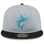 New Era Pánská kšiltovka Miami Marlins MLB Colorway 2025 Batting Practice 59FIFTY Fitted Velikost: 7 3/4