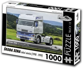 RETRO-AUTA Puzzle TRUCK č.13 Škoda Xena tahač návěsů