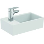 IDEAL STANDARD - Strada Umývátko 45x27x13 cm, 1 otvor pro baterii, s Ideal Plus, bílá K0817MA