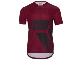 Silvini Gallo pánský volný dres krátký rukáv Merlot/Black vel. XL