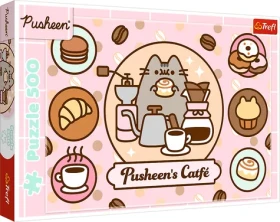 TREFL Puzzle Pusheen v kavárně