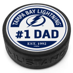 Mustang Puk Tampa Bay Lightning NHL #1 Dad Textured Puck