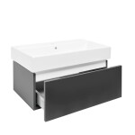 Koupelnová skříňka s umyvadlem SAT Feel 80x30x46 cm antracit mat SATFEEL80ANTU2 SATFEEL80ANTU2