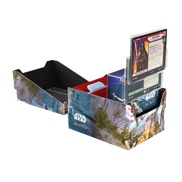 Multifunkční krabička na karty Star Wars: Unlimited Twin Suns Soft Crate - Battle of Scarif