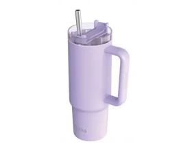 Quokka Nerezový termohrnek s brčkem Stream Purple 950 ml (40035QO)