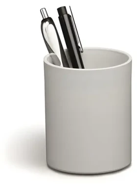 Durable ECO Stojánek na psací potřeby šedý / Stojánek na tužky / recyklovaný plast / O 8 cm (775910)