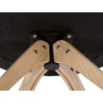 Židle jídelní, otočný mechanismus 360°, taštičkové pružiny v sedáku, tmavě zelená látka, noha masiv dub