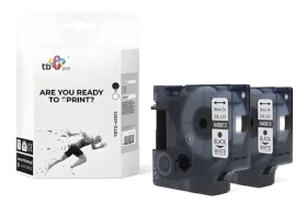 Kompatibilní páska TBTD-40913 pro DYMO černá/bílá / Páska do štítkovače / 9 mm / 7 m / D1 / 2 ks (TBTD-40913)