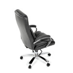 Kancelářské křeslo, houpací mechanismus, šedá ekokůže, KA-F1385 GREY