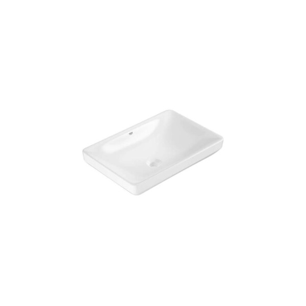 GROHE - Euro Ceramic Umyvadlo na desku 60x40 cm, s přepadem, bez otvoru pro baterii, alpská bílá 102434SH00