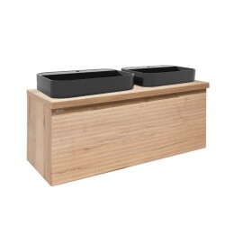 Koupelnová skříňka s umyvadlem Naturel Savona 118x43x44,8 cm dub halifax mat SAVONA120DHDUB SAVONA120DHDUB