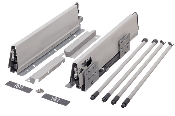 Strong výsuv StrongBox 300/204mm, šedý, dvojtý kulatý reling (146769)