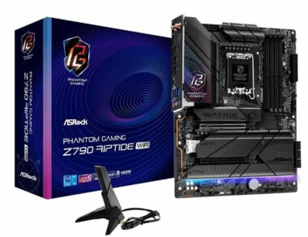 ASRock Z790 Riptide WiFi / LGA 1700 / 4x DDR5 / 2x PCIex16 / 2.5GLAN / Wi-Fi / BT / ATX (90-MXBMD0-A0UAYZ)