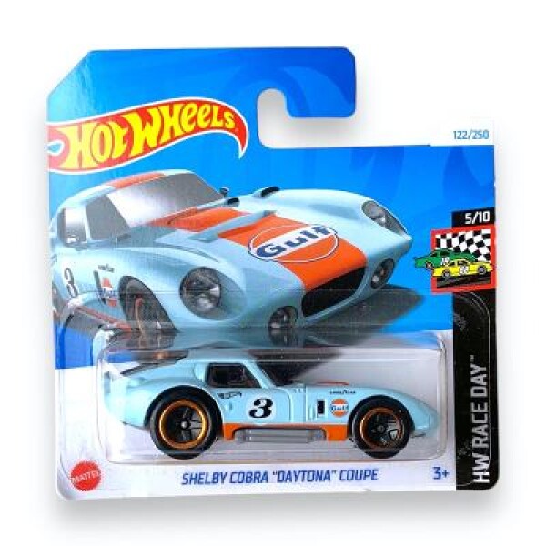 Novinka sběratelské auto HOT WHEELS - Shelby Cobra Daytona Coupe Gulf