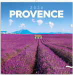 NOTIQUE Poznámkový kalendář Provence 2026, 30 x 30 cm