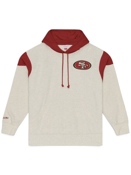 Mitchell & Ness Pánská mikina San Francisco 49ers NFL Retro Roots French Terry Hoodie Velikost: XL