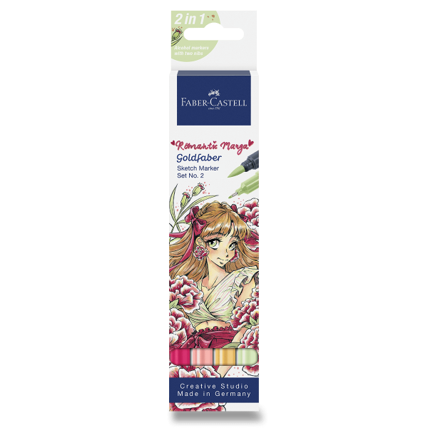 Popisovače Faber-Castell Goldfaber Creative Romantic Manga No. 2