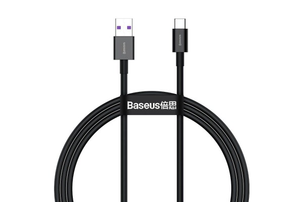 Baseus napájecí kabel CATYS-01 USB-A na USB-C 66W - 1 metr, černý