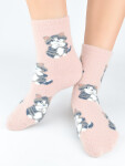 Ponožky Noviti SP015 Puffy Cat 36-41 hnědá 36-41