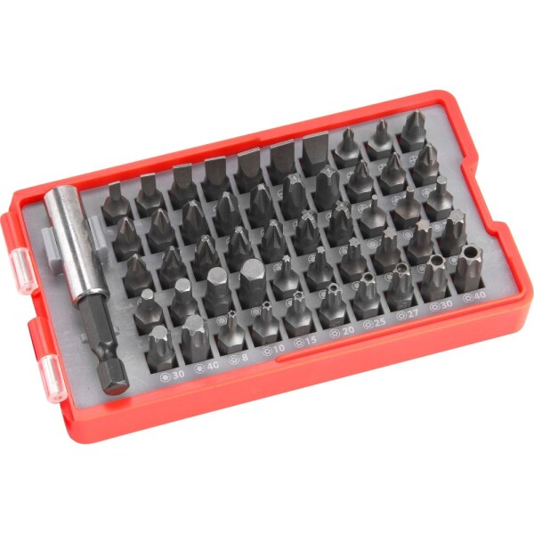 EXTOL PREMIUM 8819642 Sada bitů s magnet. držákem, 51ks, CrV