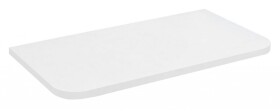 SAPHO - ZORBA deska Rockstone 41x22,5cm, bílá mat LT113-0101