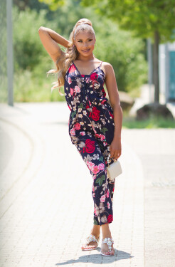 Trendy uommer Overall with floral print barva velikost