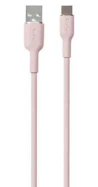 Puro Soft Silicone Cable růžová / Datový kabel / USB-A - USB-C / 1,5 m (PUUSBCICONROSE)