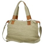 Stylová textilní kabelka na rameno Sofie, světle zelená