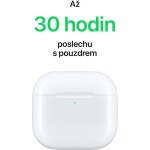 Apple AirPods 4 bílá (2024) / bezdrátová sluchátka / Bluetooth / výdrž až 30 hodin (MXP63ZM/A)