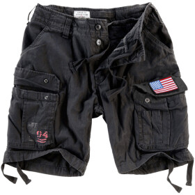 Kalhoty krátké Airborne Vintage Shorts Patch černé S