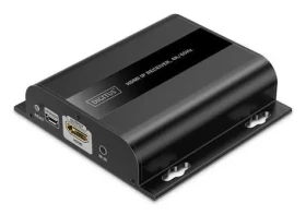 Digitus HDMI IP přijímač černá / Přijímač / 4K/60Hz / HDMI 2.0 / Cat6 / IR (DS-55352)
