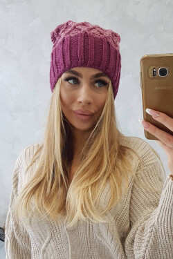 Milano fleecová čepice K203 pink melange+dark pink UNI
