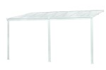 Hliníková pergola LanitPlast Wall 43 FSX bílá + čirý PC