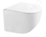 Kielle Závěsné kompaktní WC se sedátkem SoftClose, Rimless, bílá 30115003