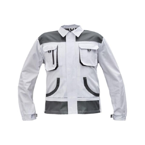 Montérková bunda CARL BE-01-002 pánská bílo-šedá 50 bílo-šedá