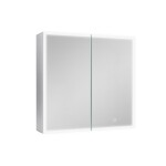 Zrcadlová skříňka s osvětlením SAT 60x60 cm kov hliník SATZGALED6060AL SATZGALED6060AL