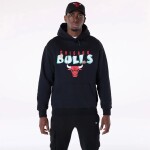 New Era Pánská mikina Chicago Bulls NBA Block Graphic Oversized Hoodie Velikost: L