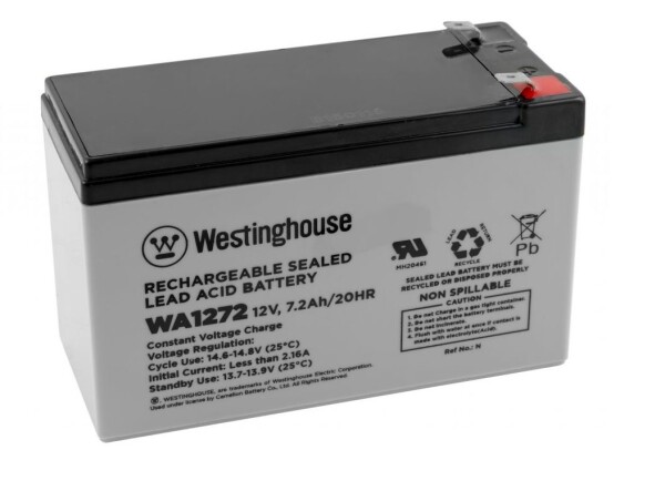 Westinghouse olověný akumulátor WA1272 12V/7,2Ah F2