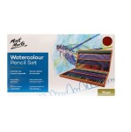 Mont Marte, MPN-0120, sada akvarelových pastelek v dřevěné kazetě, 72 ks