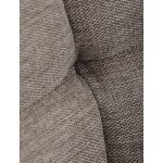 Židle jídelní, hnědá vodoodpudivá látka, černý matný lak, kovové nohy