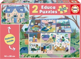 EDUCA Puzzle Outside Inside Dům