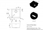 Granitový dřez Reginox Verona 40, R40287, Nero Black R40287