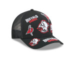 New Era Pánská kšiltovka Buffalo Sabres NHL 9FORTY M-Crown A-Frame Trucker All Over černá